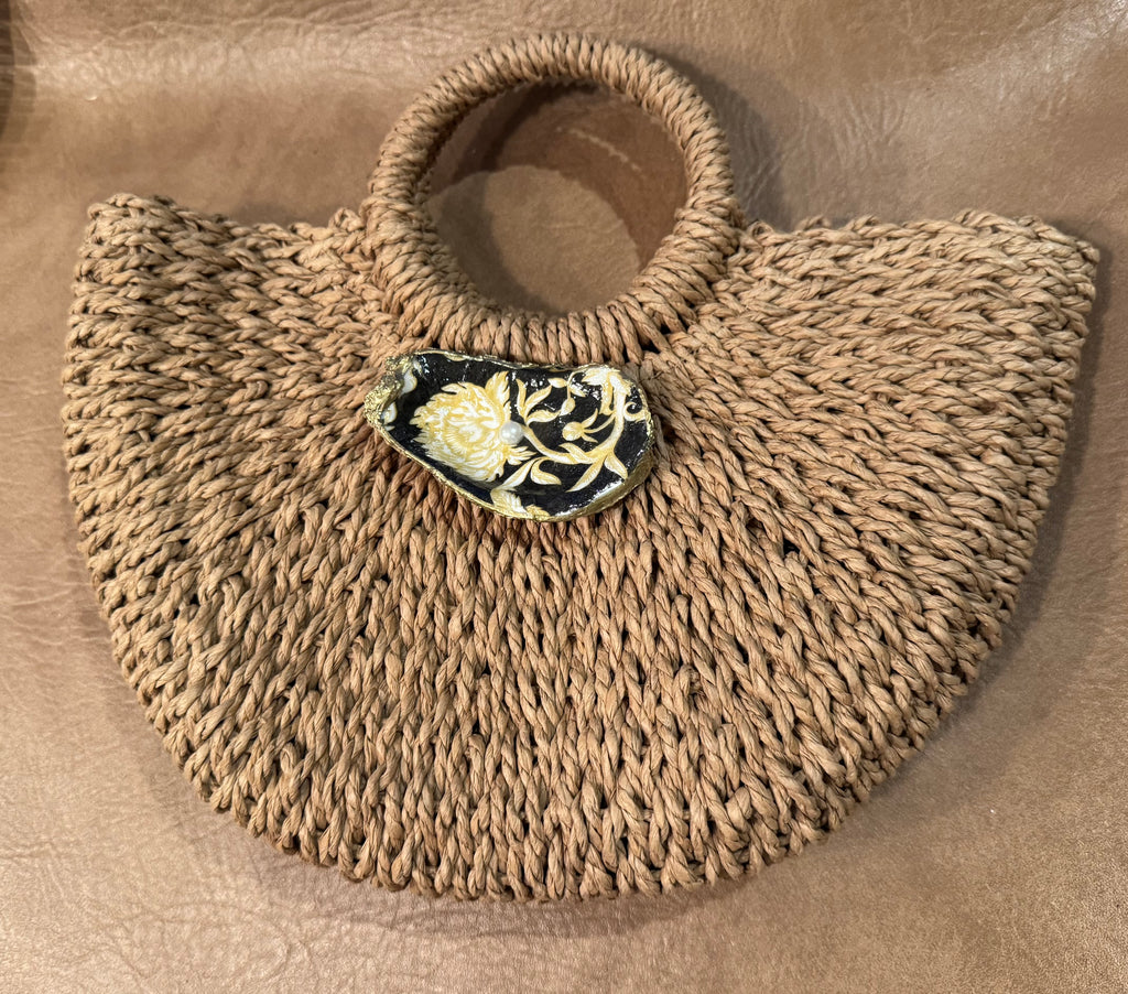 Straw Round Handled Totes