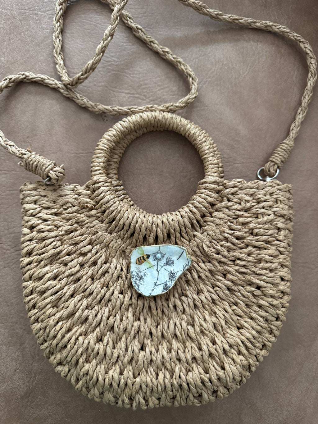 Straw Round Handled Totes