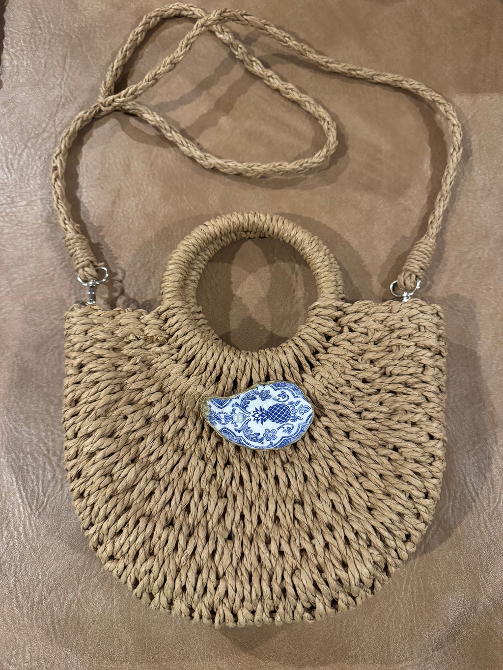Straw Round Handled Totes