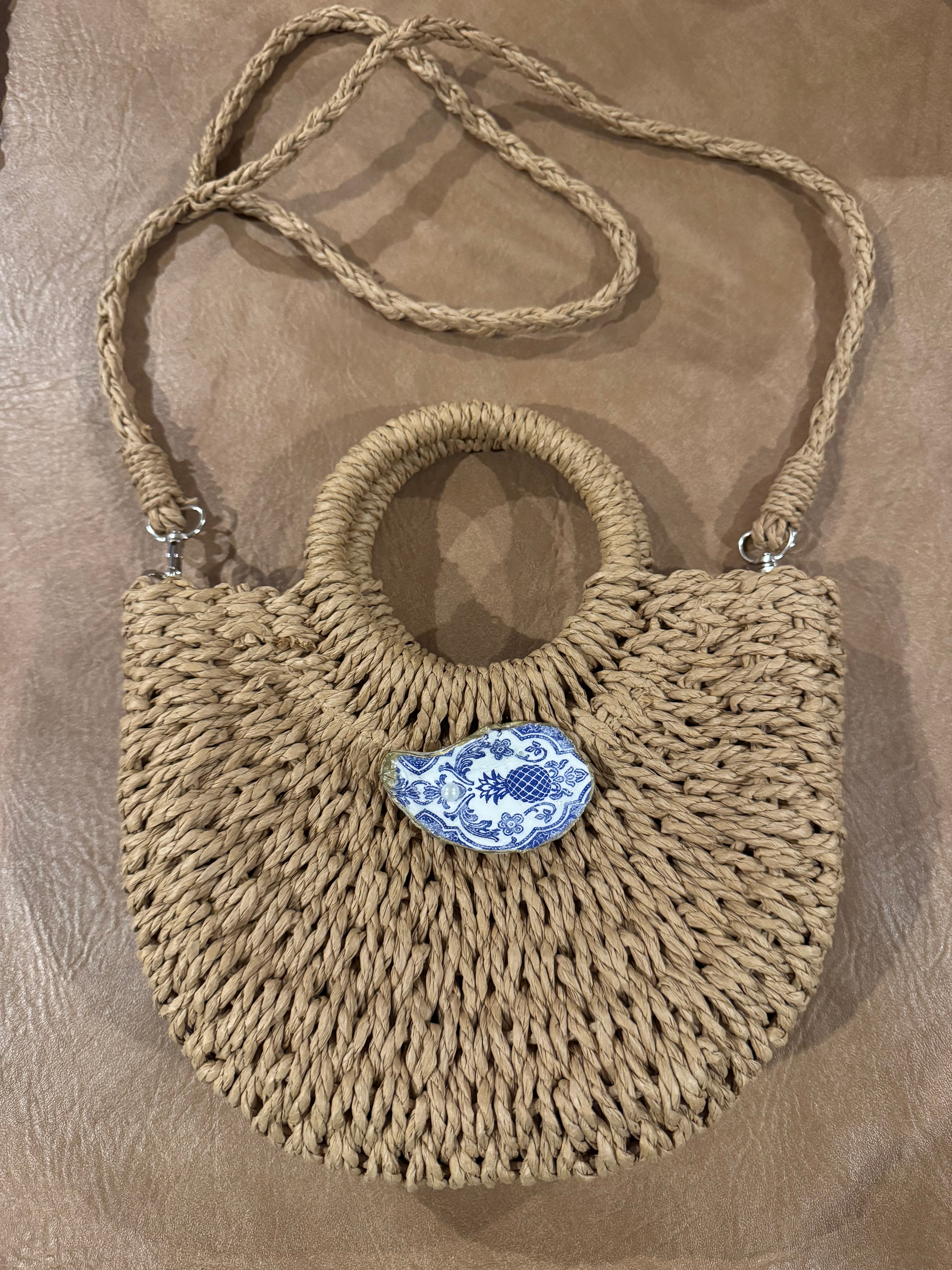Straw Round Handled Totes