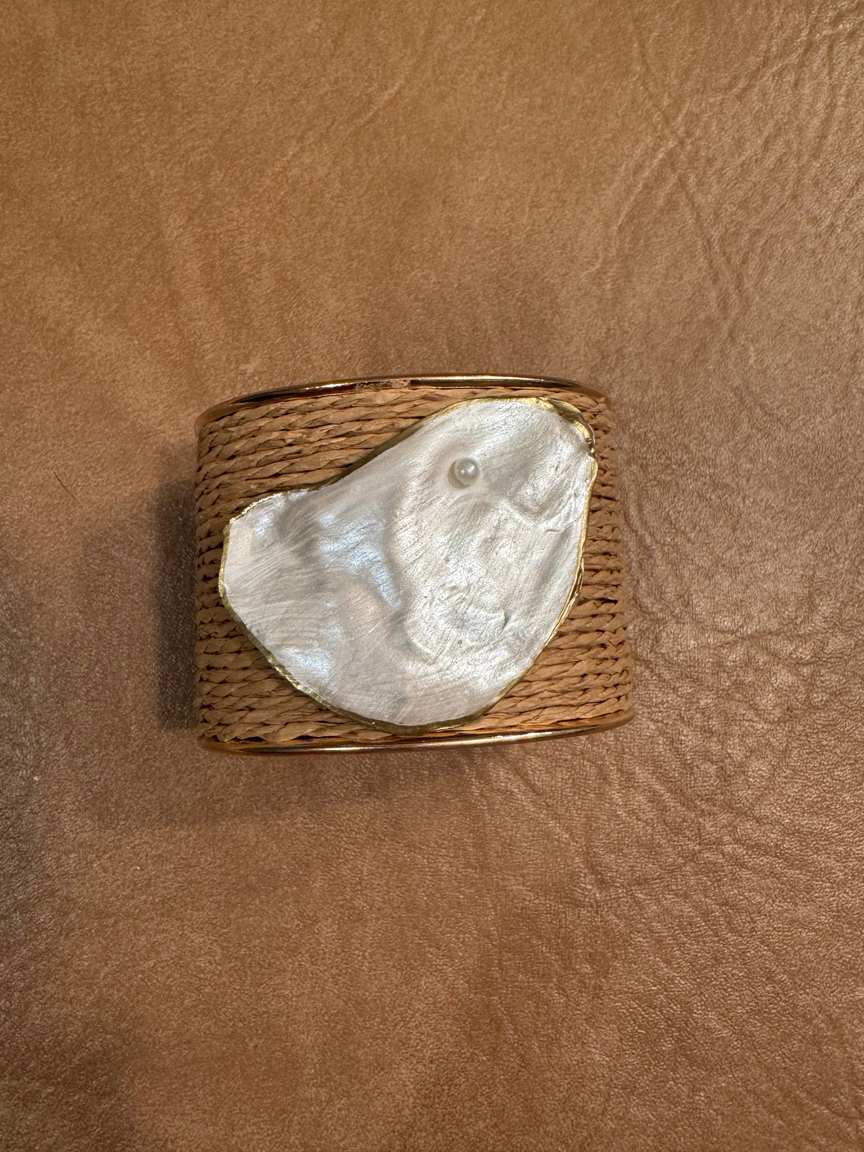 Oyster Embellished Cuffs