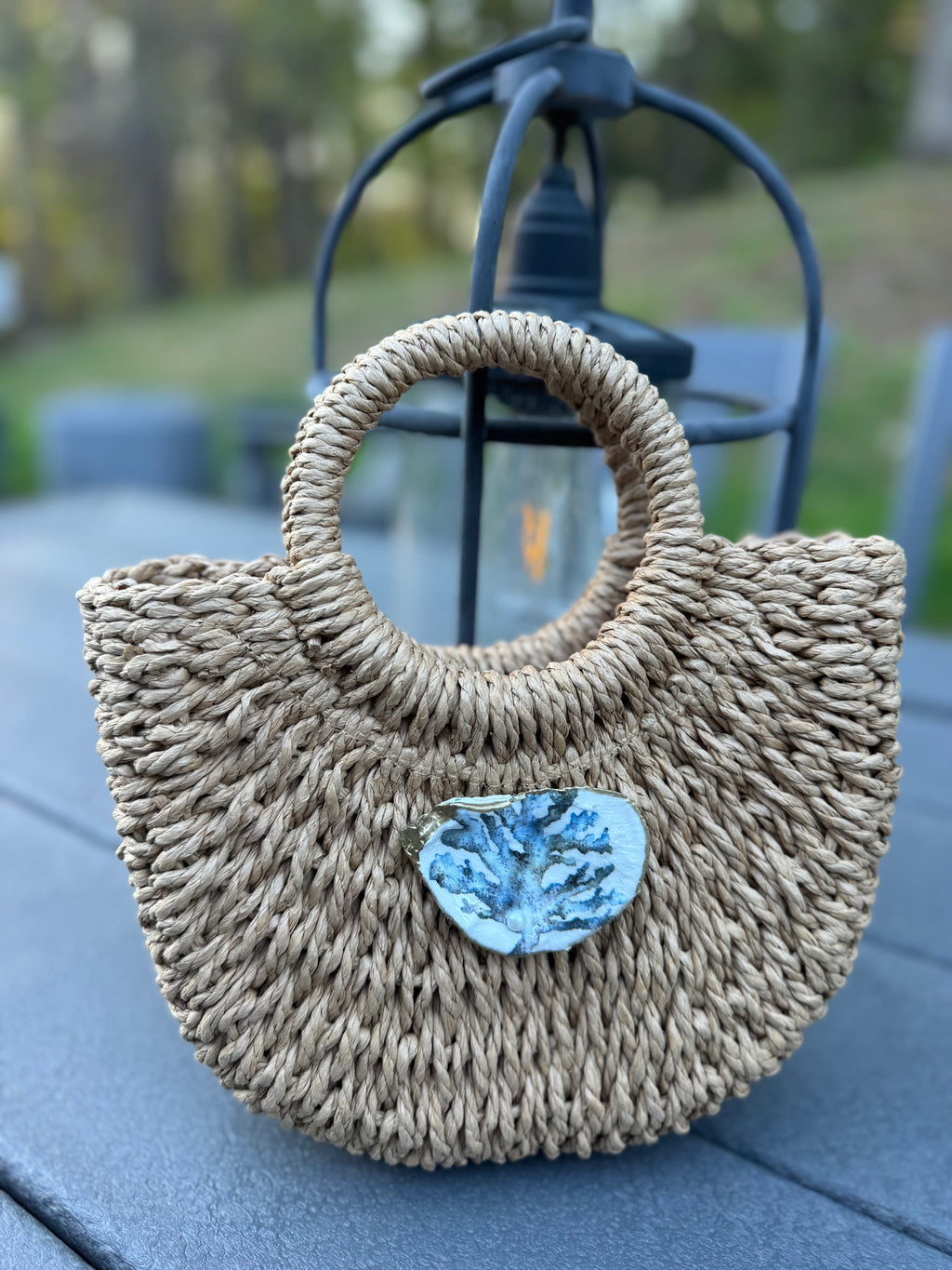 Straw Round Handled Totes