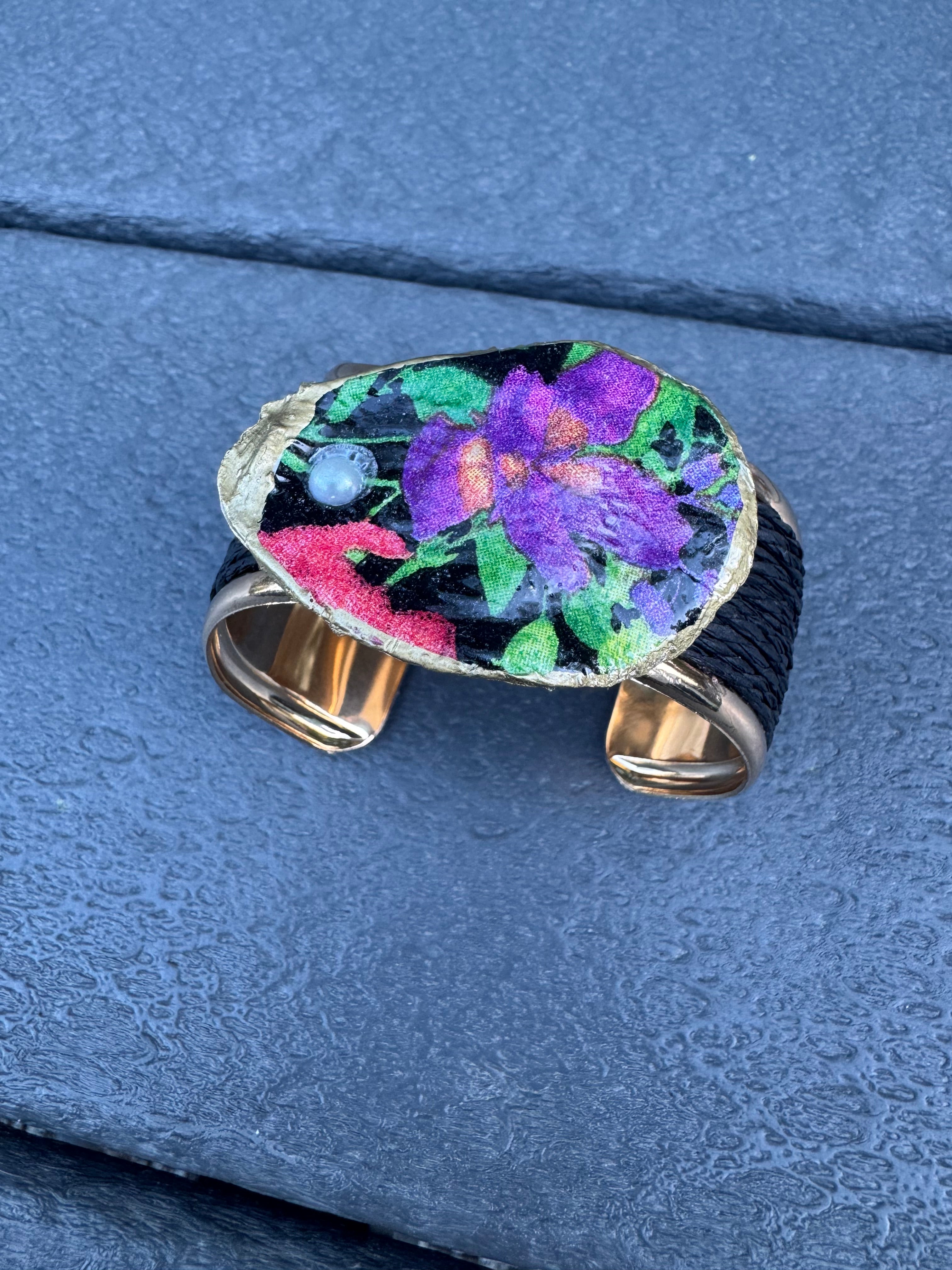 Oyster Embellished Cuffs