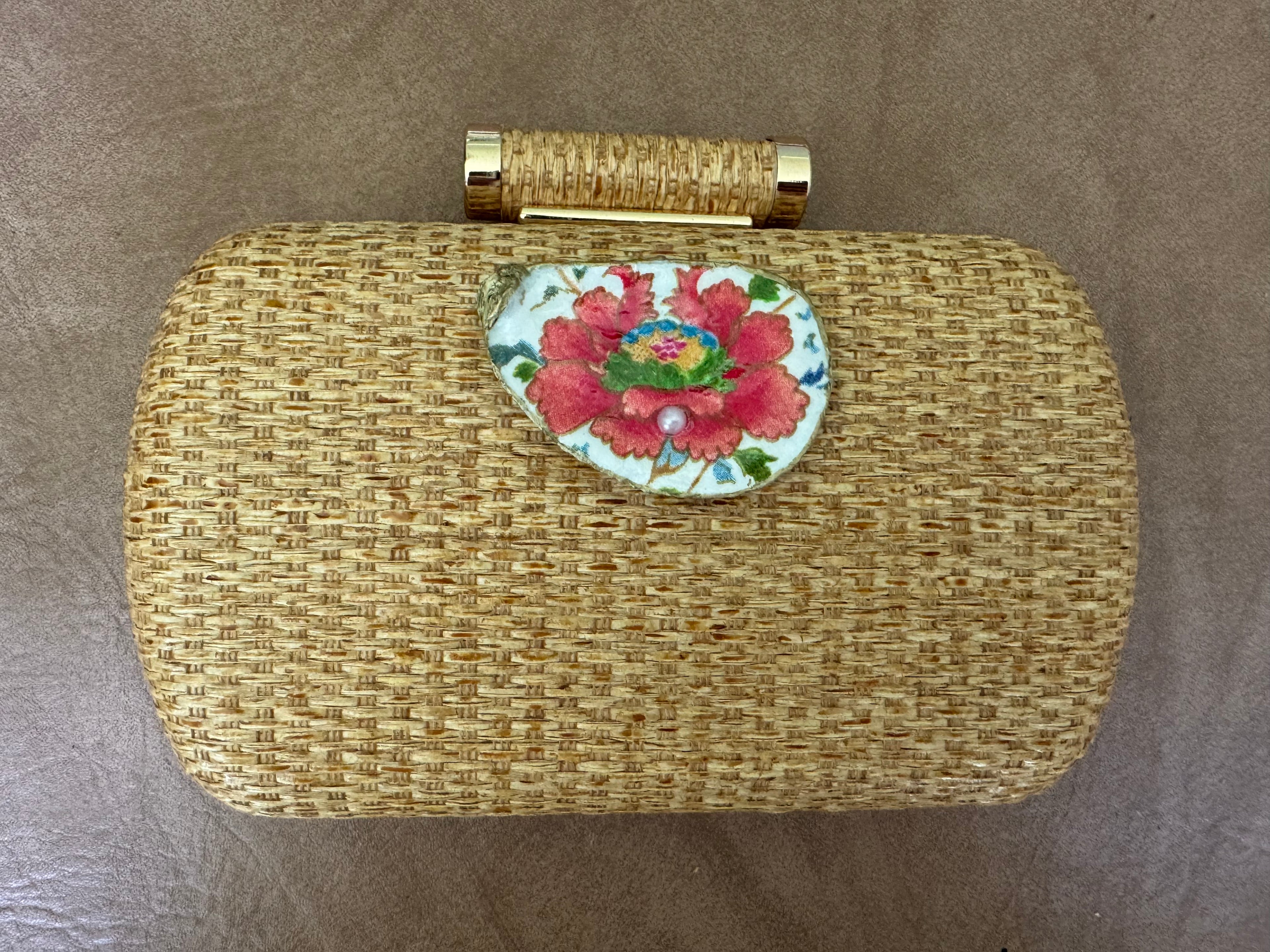 Minaudiere - Red Floral